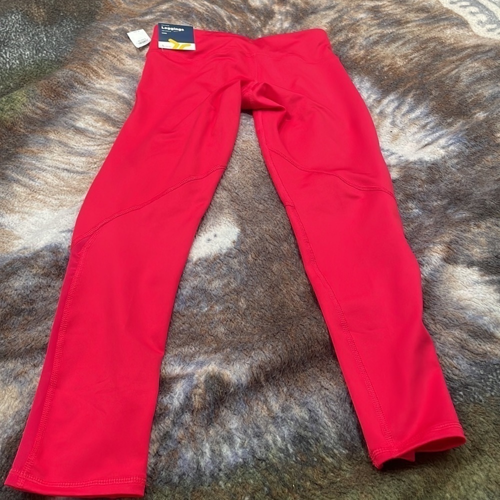 Girls red leggings - Picture 3 of 8